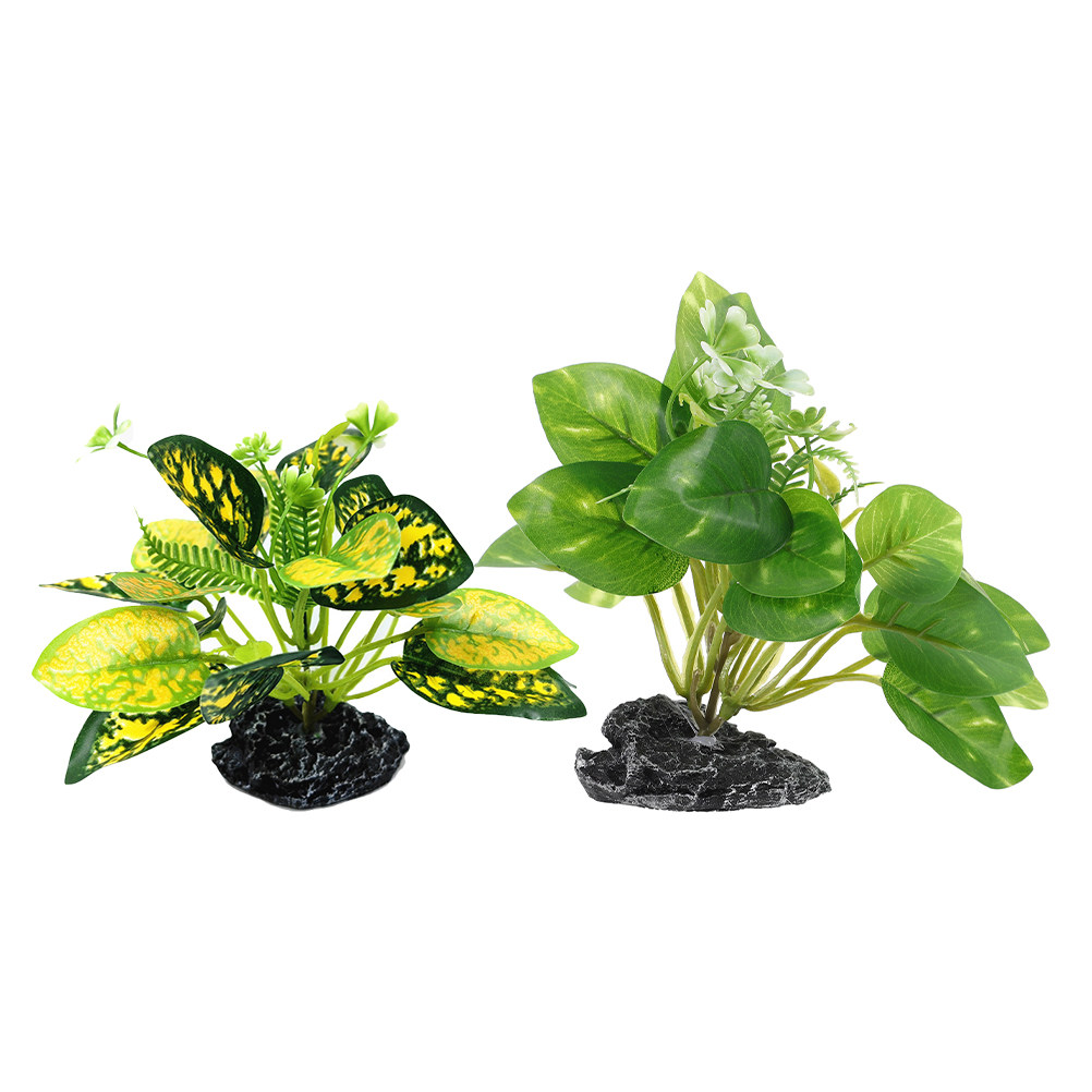 Planted Aquarium Maintenance - 2Pcs Water Plant Bonsai Fake Plants