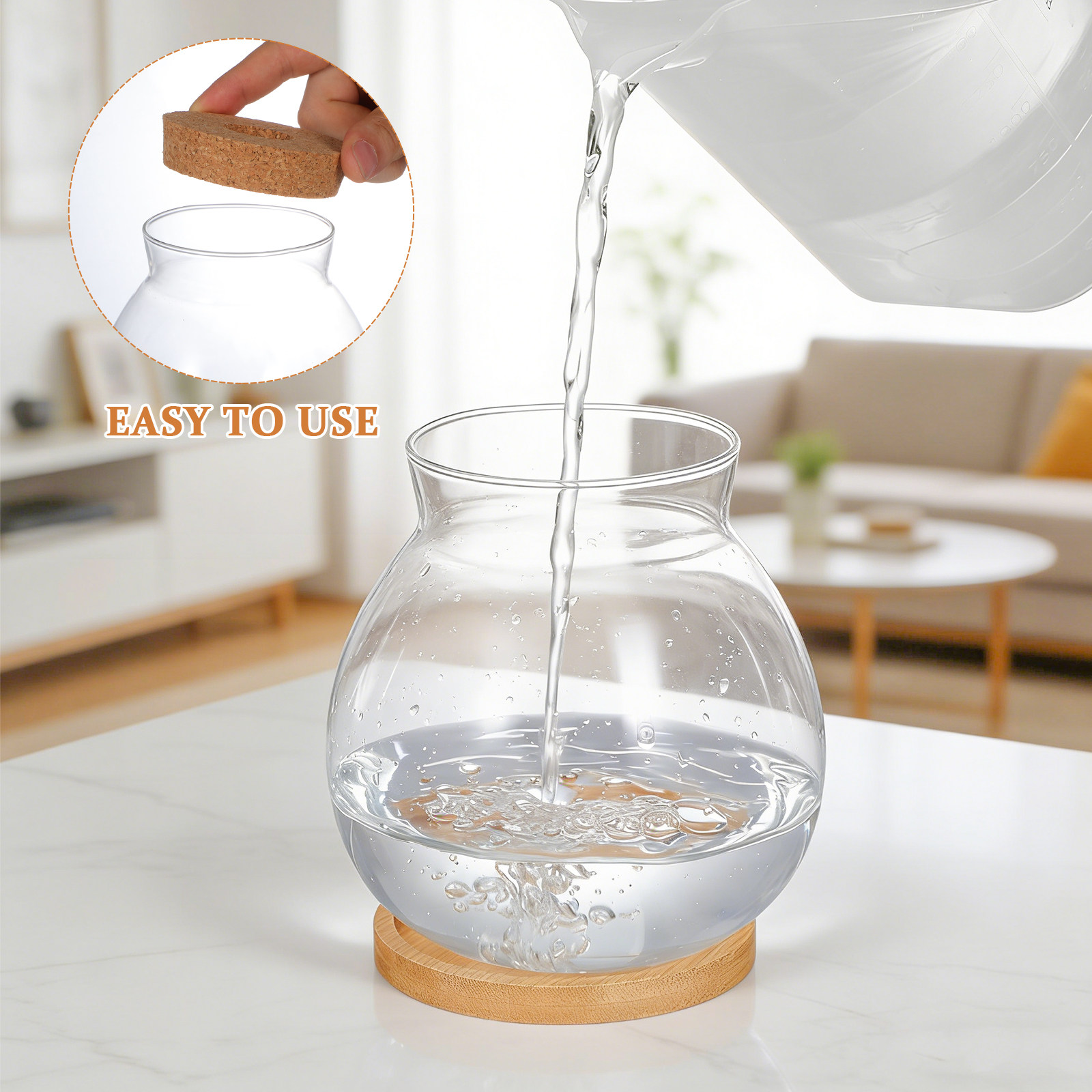 Glass Betta Fish Bowl Desktop  - Planted Aquarium Bowl ulasan dan harga