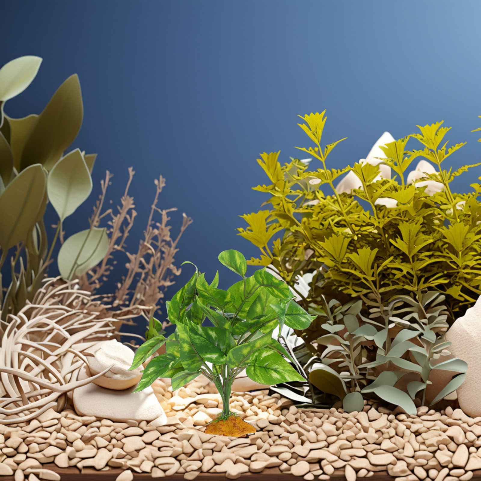 Safe Non-Toxic Realistic Artif - Planted Aquarium Bowl ulasan dan harga