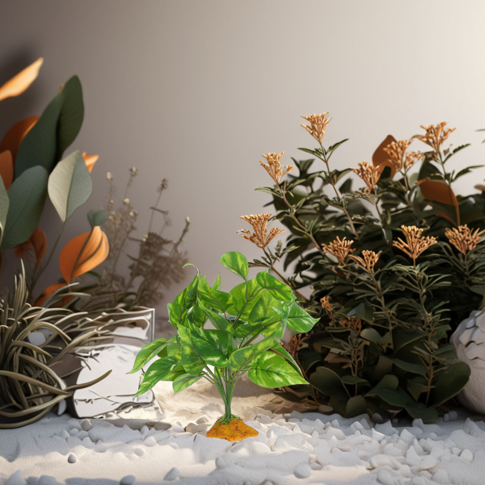 Safe Non-Toxic Realistic Artif - Planted Aquarium Bowl ulasan dan harga