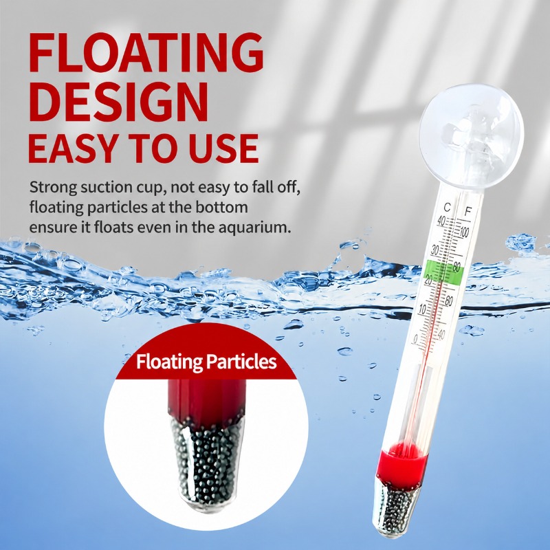 Aquarium Glass Thermometer wit - Planted Aquarium Water Temperature ulasan dan harga