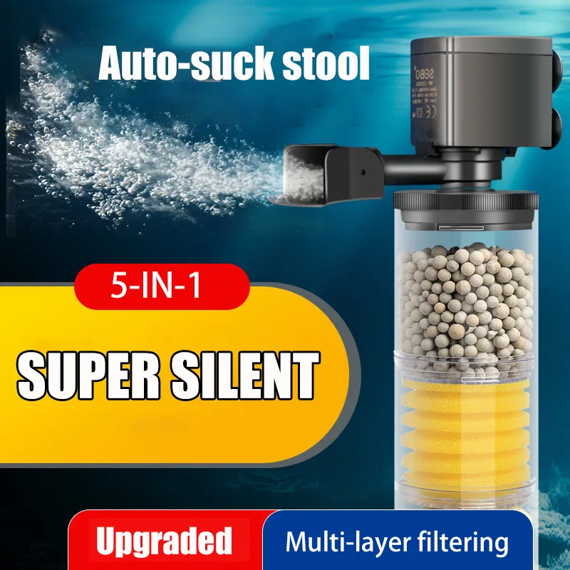 220V 50Hz Silent Filter for Aq - Aquarium Planted Filter ulasan dan harga