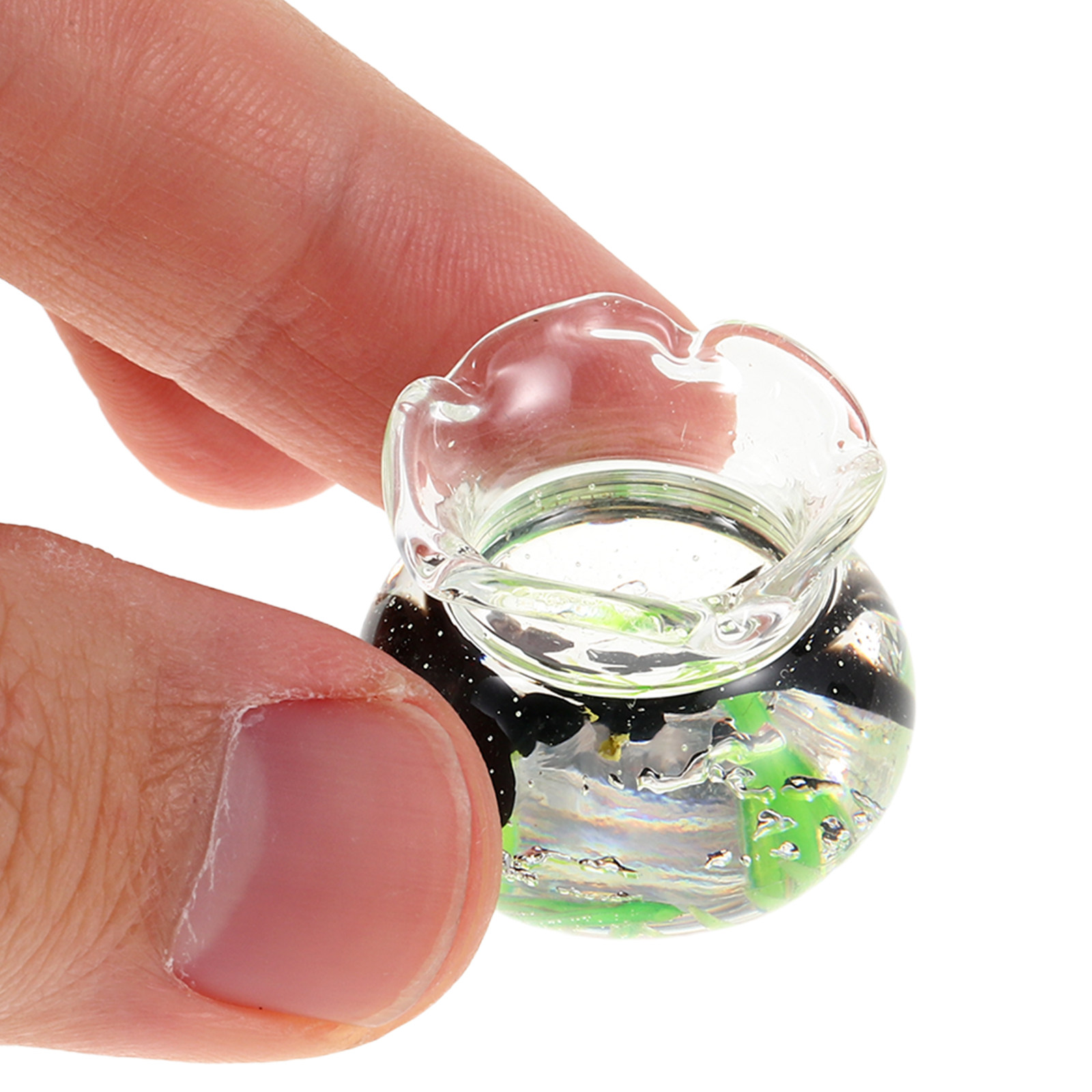 Mini Resin Fish Bowl Miniature - Planted Aquarium Bowl ulasan dan harga