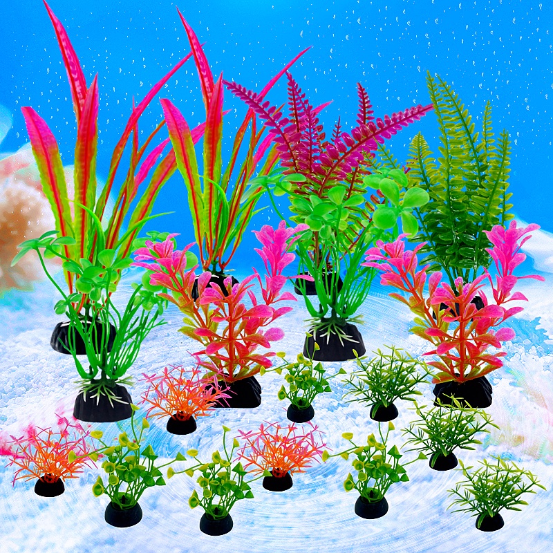 18PC Fish Tank Simulation Plan - Planted Aquarium Bowl ulasan dan harga