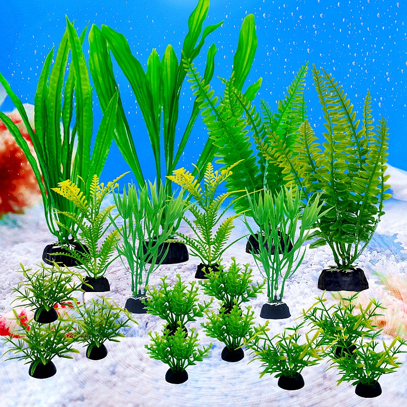18PC Fish Tank Simulation Plan - Planted Aquarium Bowl ulasan dan harga