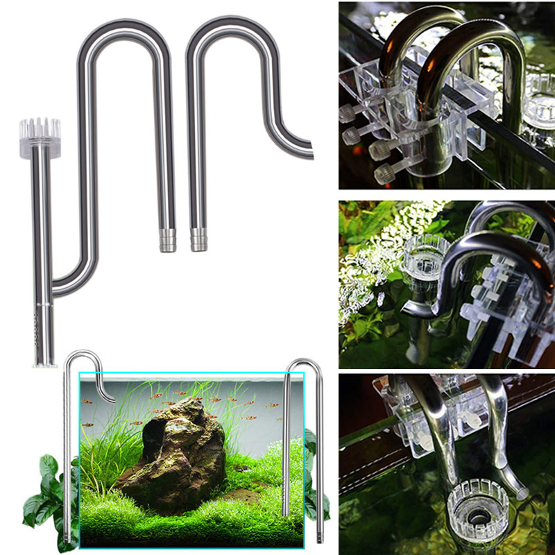 New Fish Tank Lily Pipe Stainl - Aquarium Planted Filter ulasan dan harga